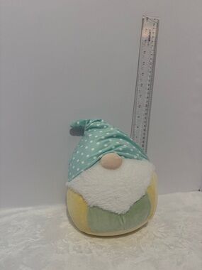 Squishmallows MADDOX GNOME 8” 2020 Plush Doll Yellow Green Teal Polka Dot